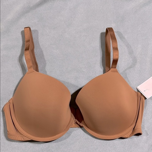 NWT Auden Tan Seamless T-Shirt Demi Bra 34D - Picture 1 of 3